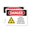Signmission Radiation & Laser Sign, 10 in H x 14 in W, Vinyl Decal, Rectangle OS-2PACK-DS-D-1014-L-1688 - alternate 1